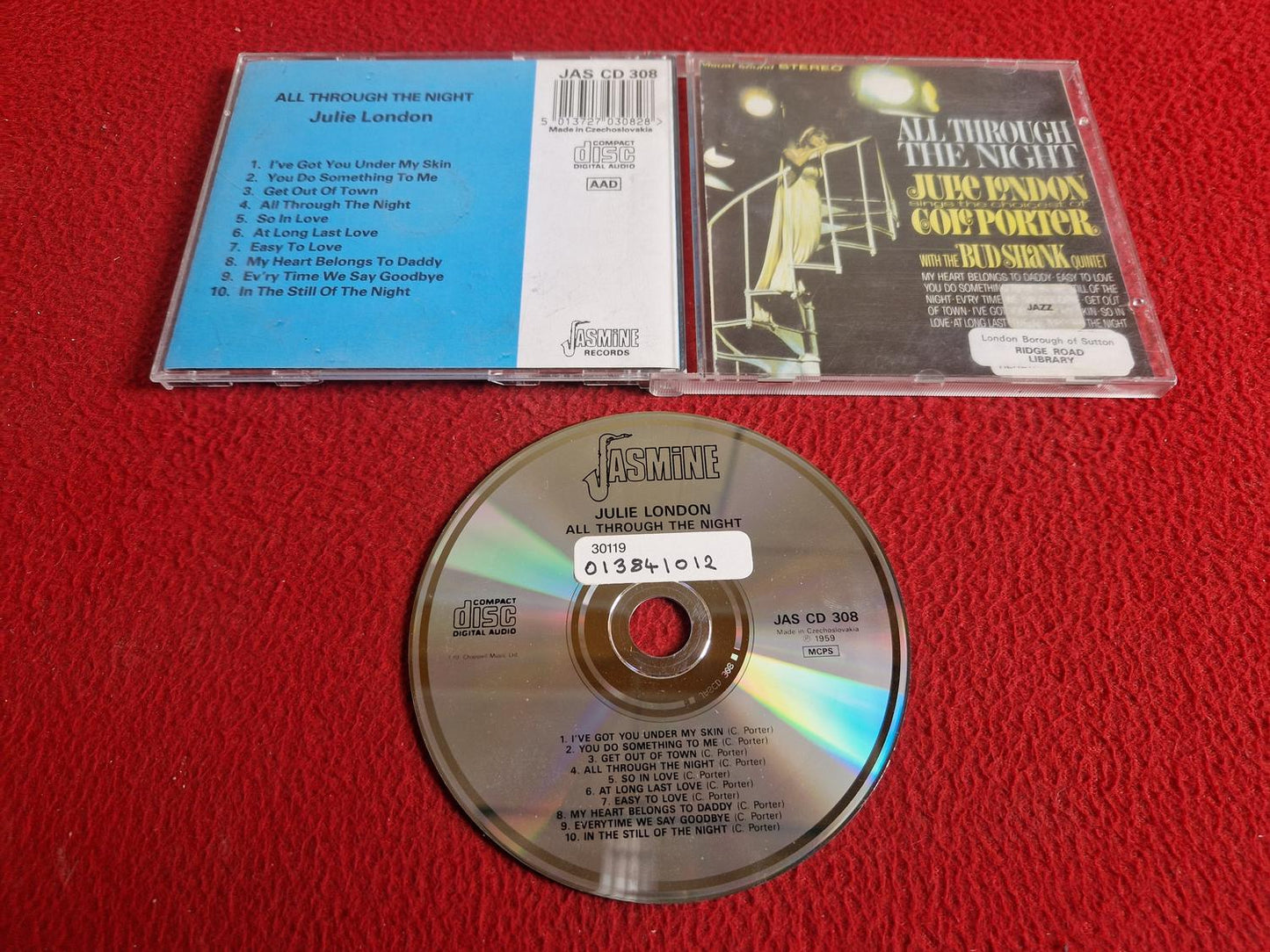 JULIE LONDON ALL THROUGH THE NIGHT CD
