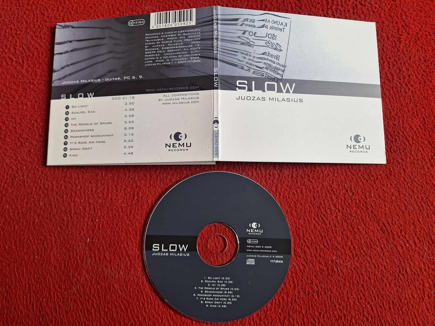 JUOZAS MILASIUS SLOW CD