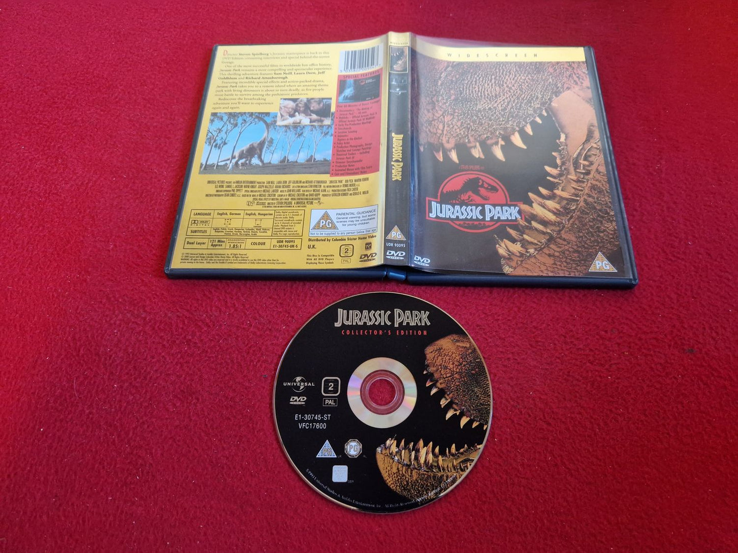 JURASSIC PARK DVD