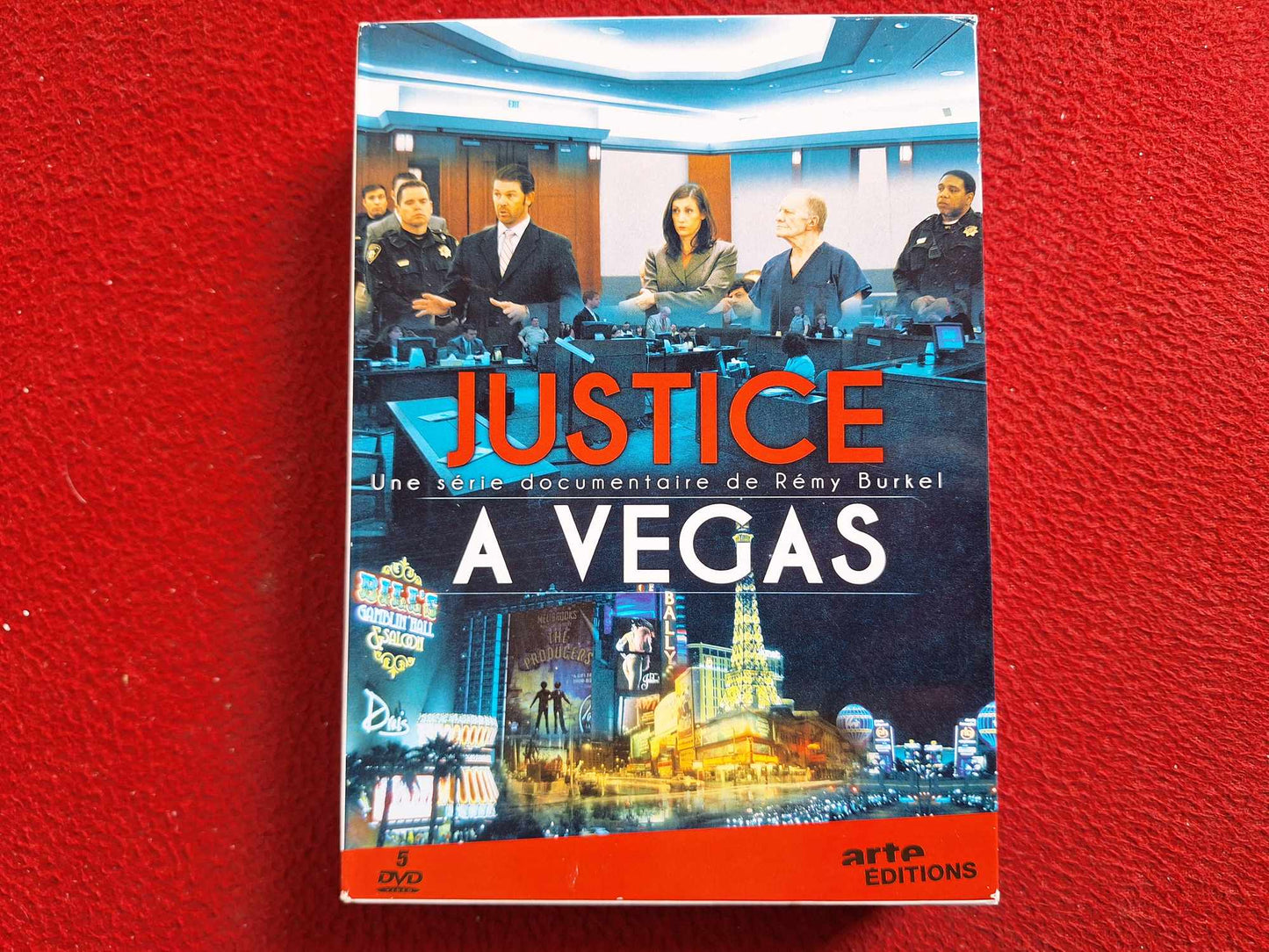JUSTICE A VEGAS [ REMY BURKEL ] [ ENGELSKT TAL FRANSK TEXT / MENY ] BOX DVD