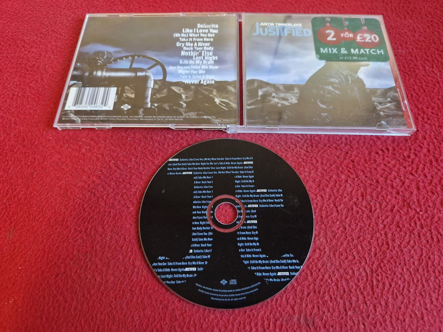JUSTIN TIMBERLAKE JUSTIFIED CD