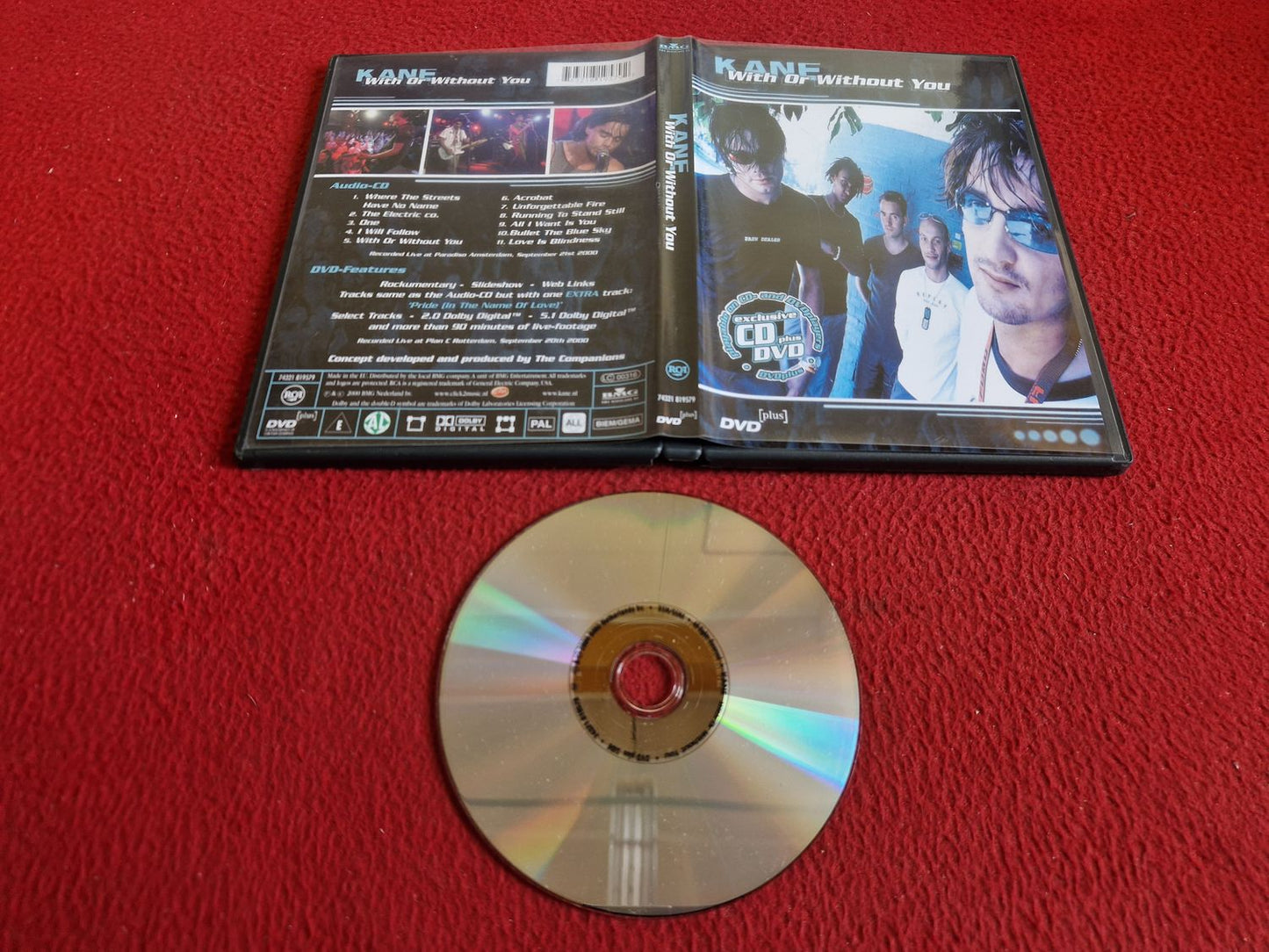 KANE WITH OR WITHOUT YOU DVD