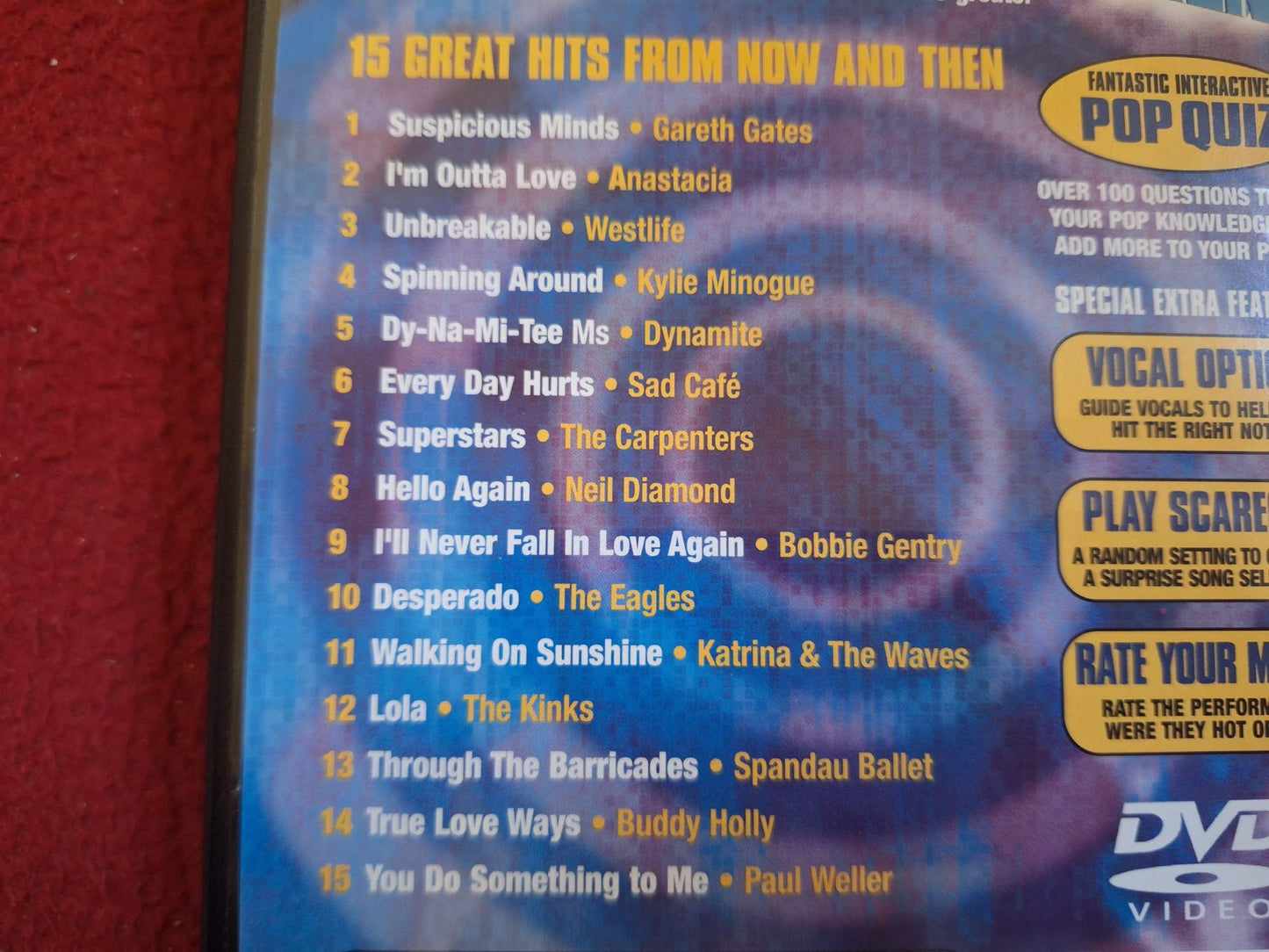 KARAOKE NOW AND THEN VOLUME 5 DVD