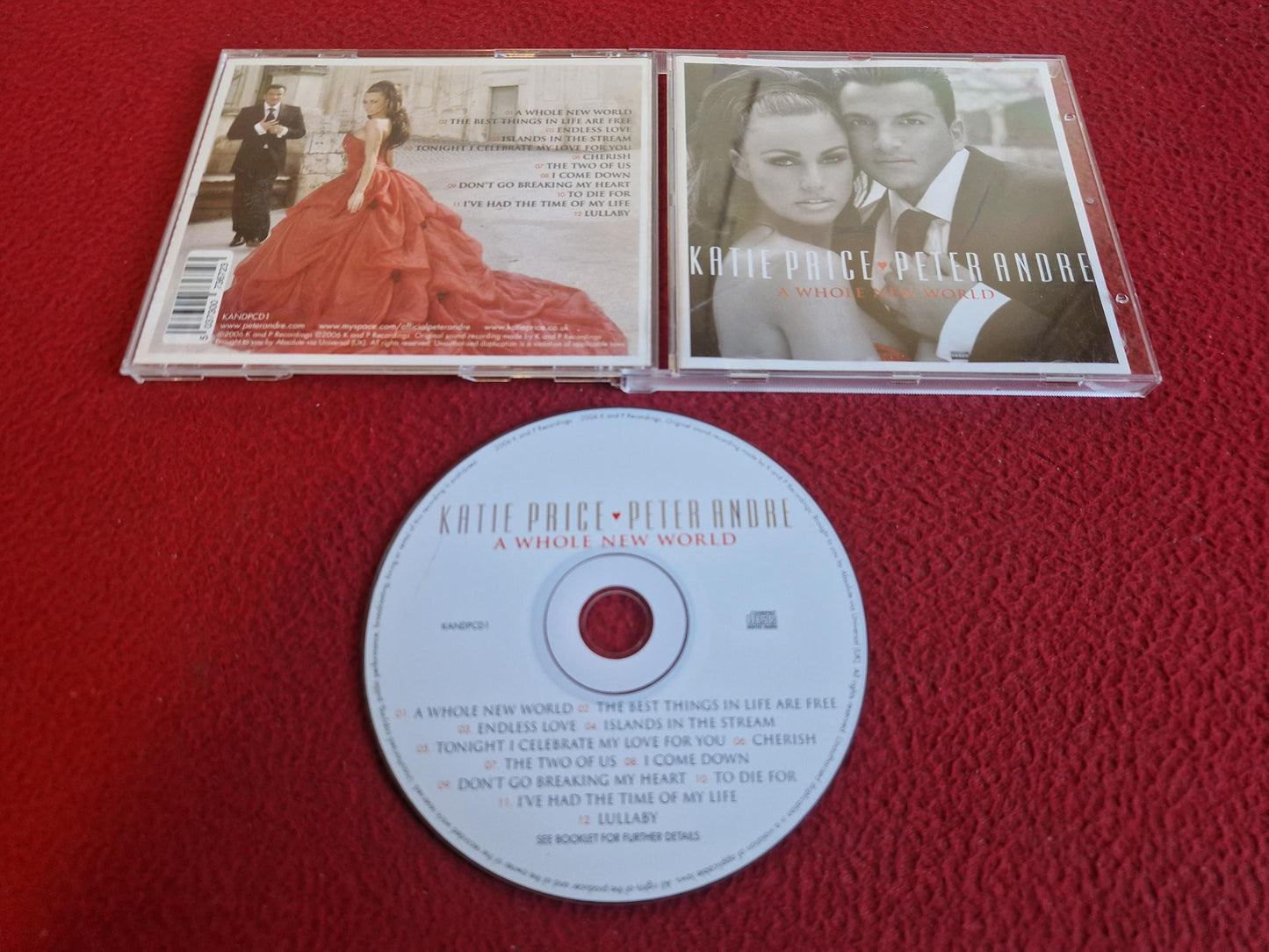 KATIE PRICE PETER ANDRE A WHOLE NEW WORLD CD