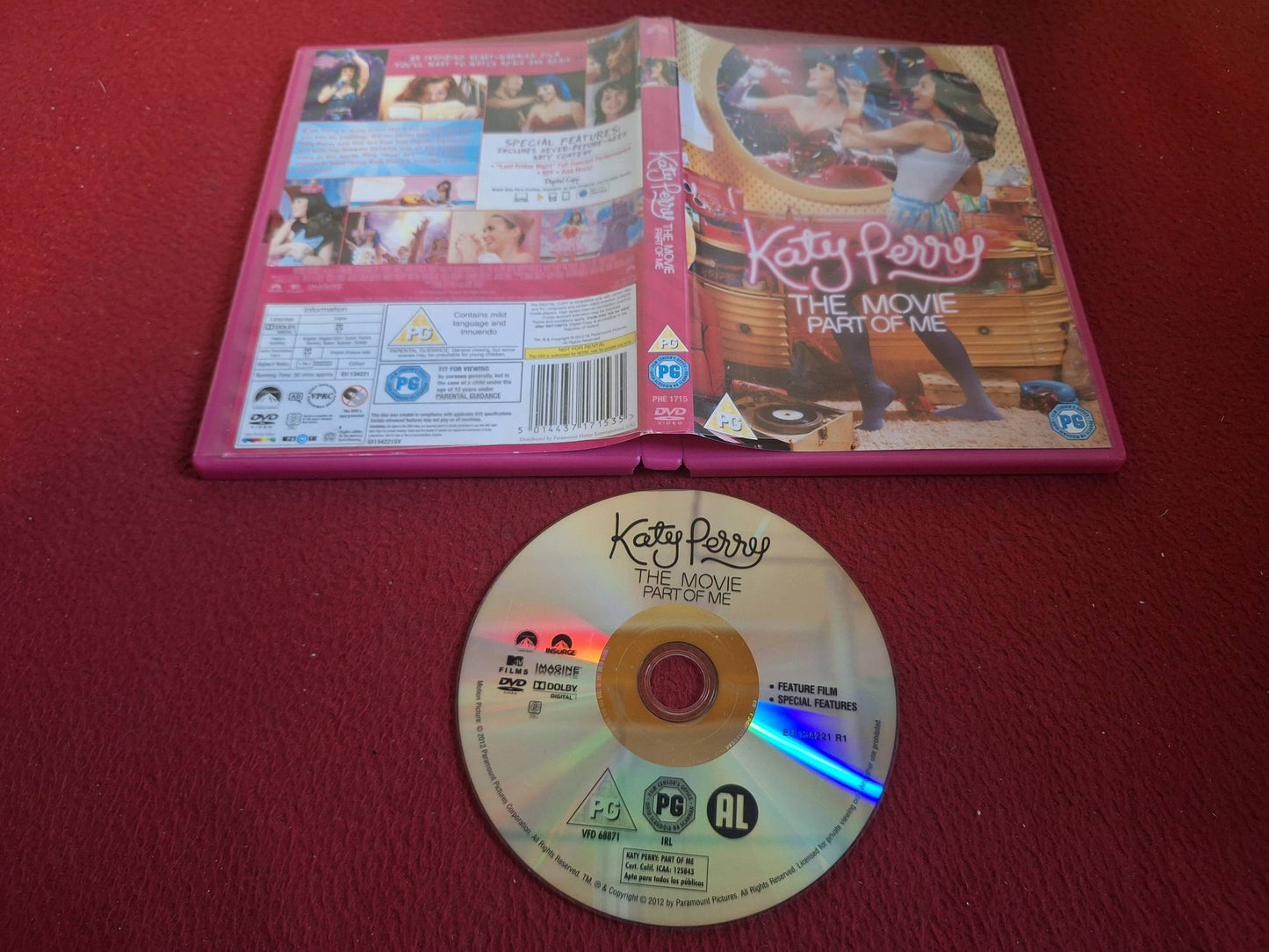 KATY PERRY THE MOVIE PART OF ME DVD