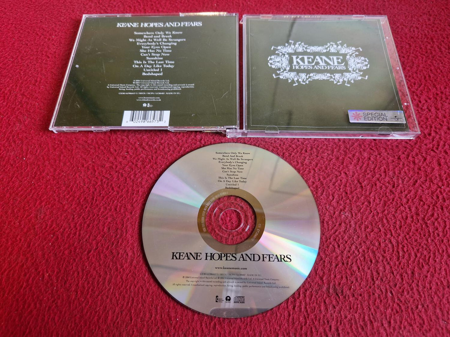 KEANE HOPES AND FEARS CD