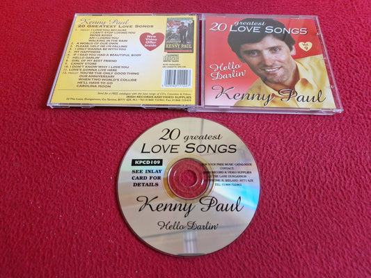 KENNY PAUL HELLO DARLIN' GREATEST 20 LOVE SONGS CD