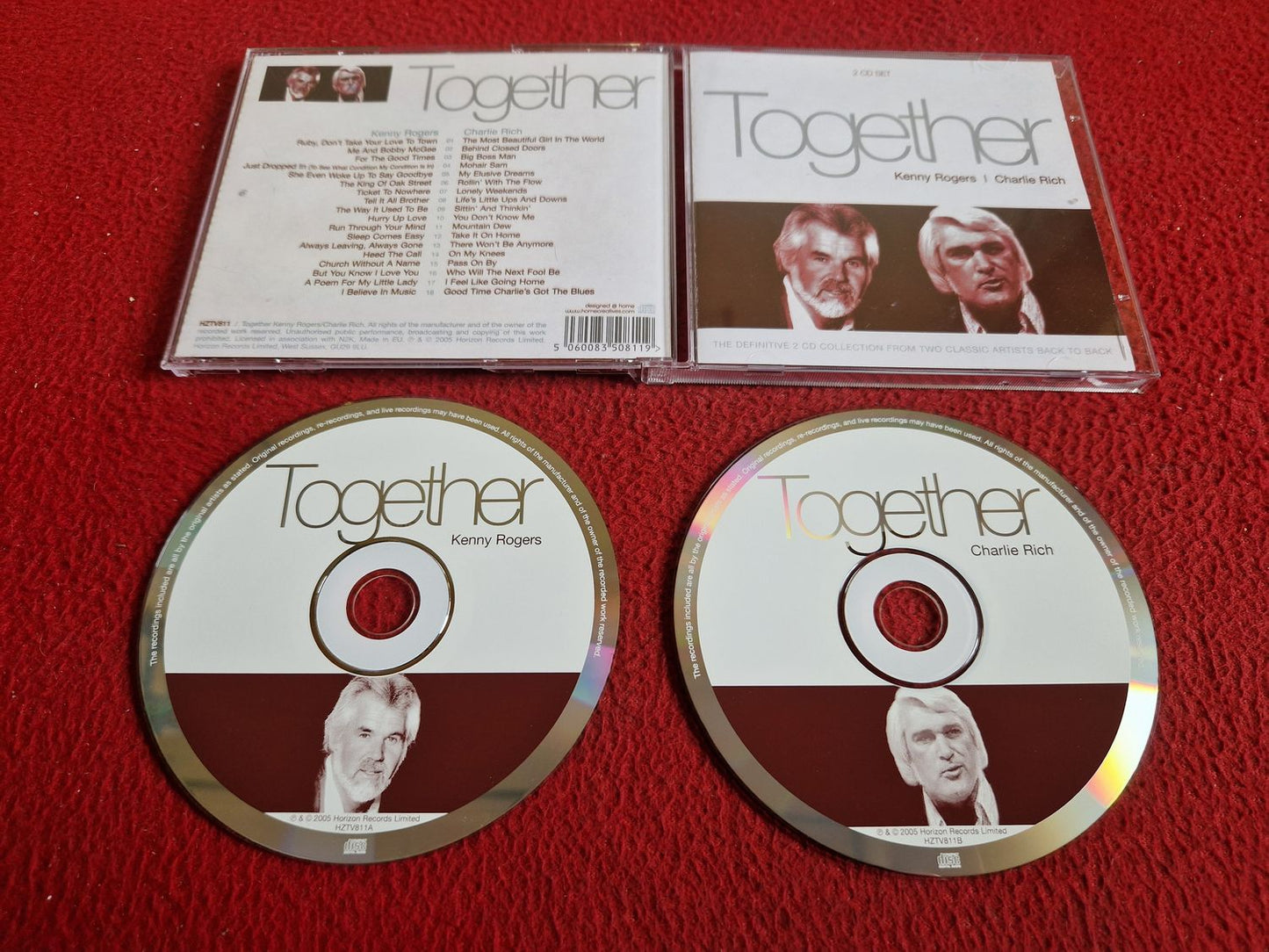 KENNY ROGERS CHARLIE RICH TOGETHER CD