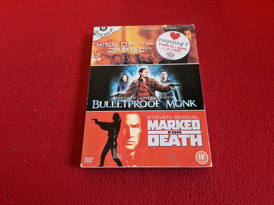 KISS OF THE DRAGON / BULLETPROOF MONK / MARKED FOR DEATH BOX DVD