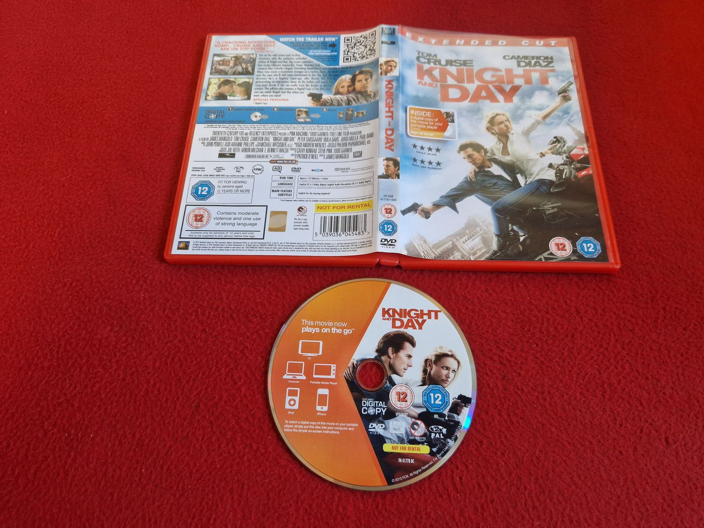 KNIGHT AND DAY DVD