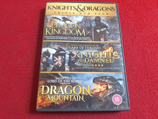 KNIGHTS&DRAGONS - DRAGON KINGDOM/ KNIGHTS OF THE DAMNED/ DRAGON MOUNTAIN BOX DVD