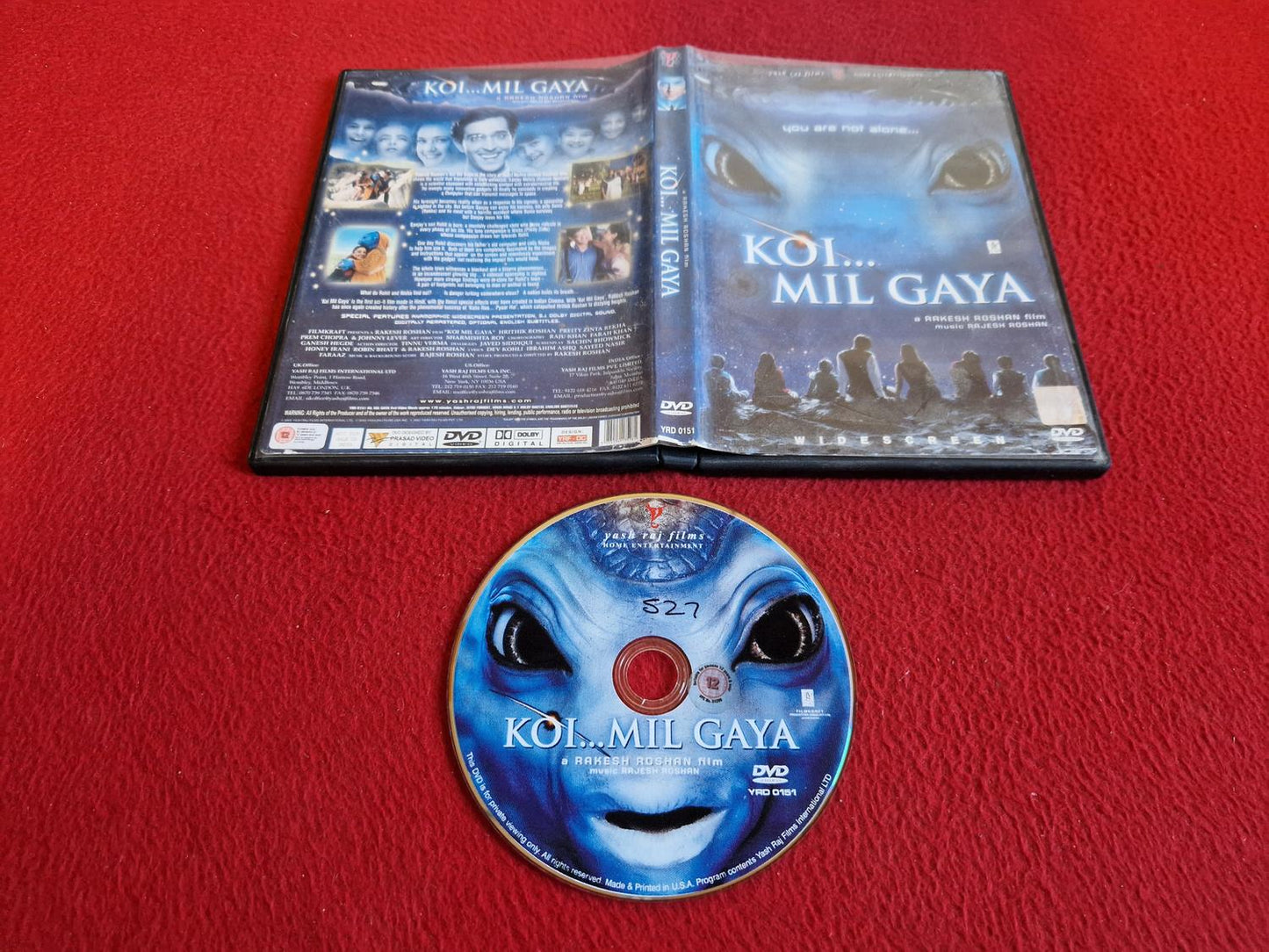 KOI... MIL GAYA [ TAL HINDI TEXT ENGELSKA ]  DVD