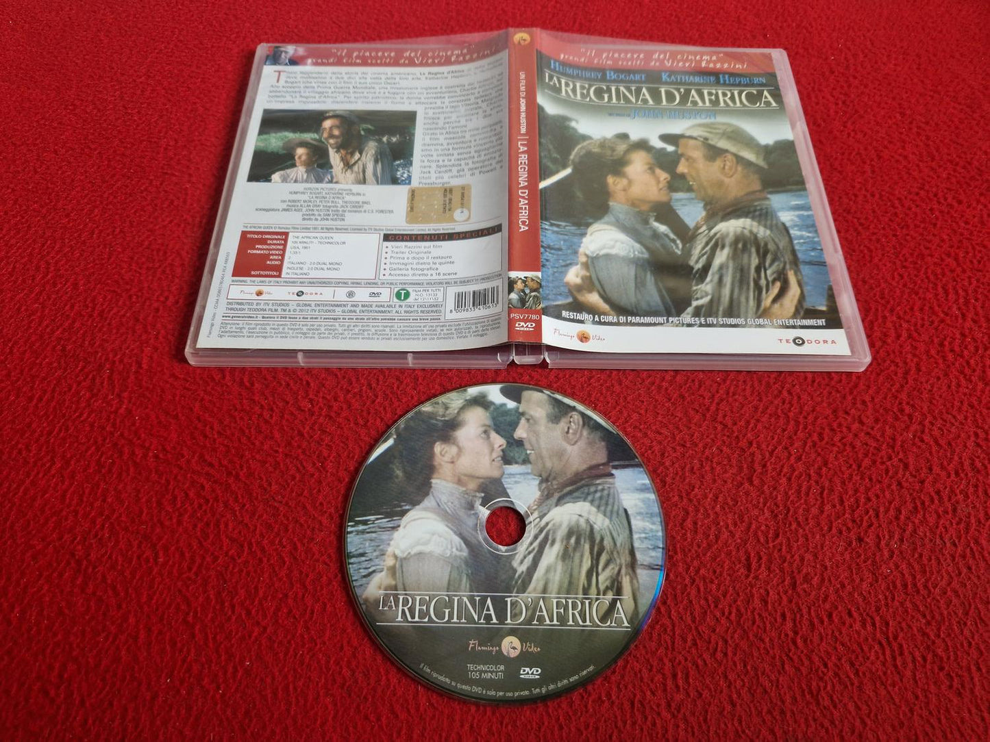 LA REGINA D'AFRICA (THE AFRICAN QUEEN) [ ENGELSKT TAL / ITALIENSK TEXT ] DVD
