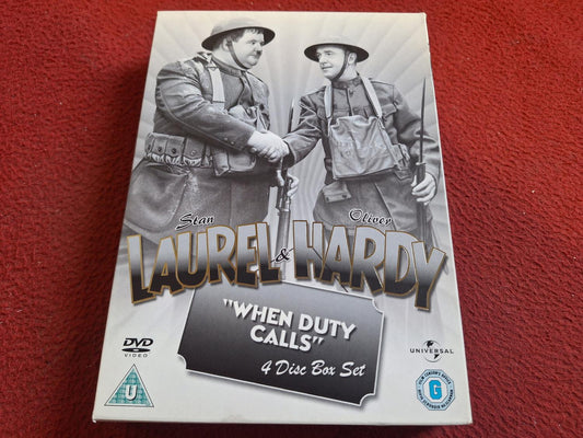 LAUREL & HARDY WHEN DUTY CALLS BOX DVD
