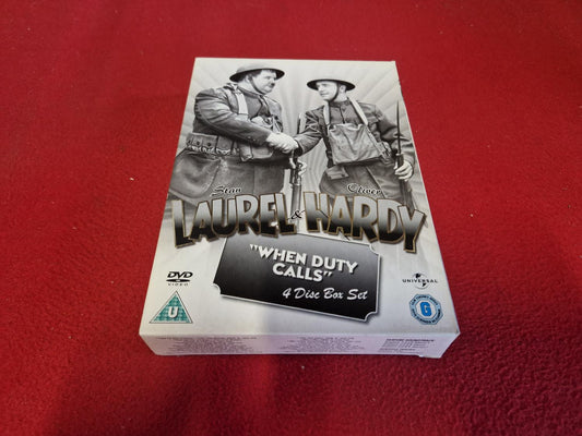 LAUREL & HARDY WHEN DUTY CALLS BOX till DVD