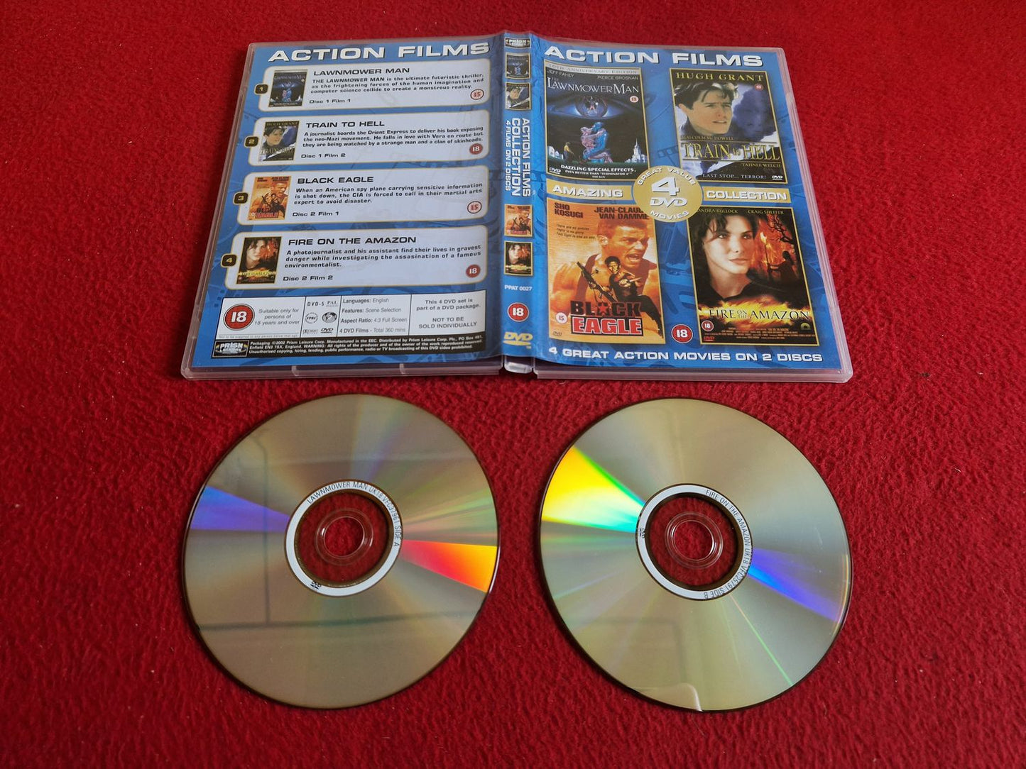 LAWNMOWER MAN / TRAIN TO HELL / BLACK EAGLE / FIRE ON THE AMAZON DVD