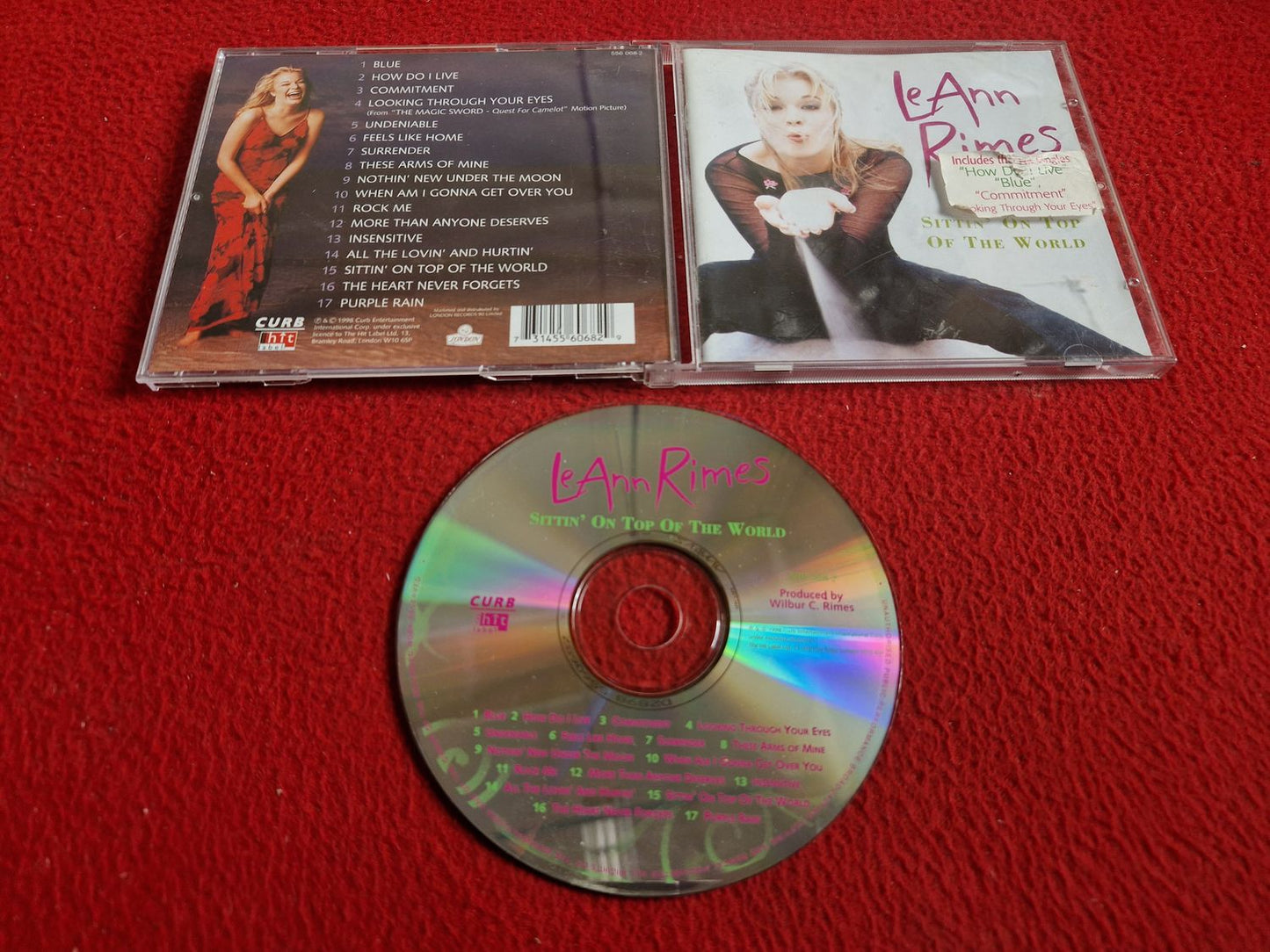 LEANN RIMES SITTIN' ON TOP OF THE WORLD CD