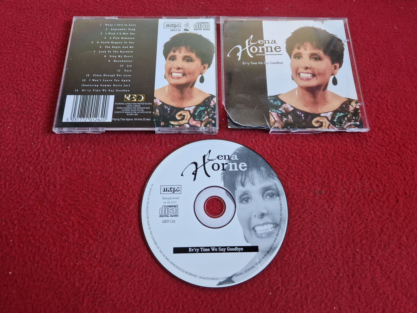 LENA HORNE EV'RY TIME WE SAY GOODBYE till CD