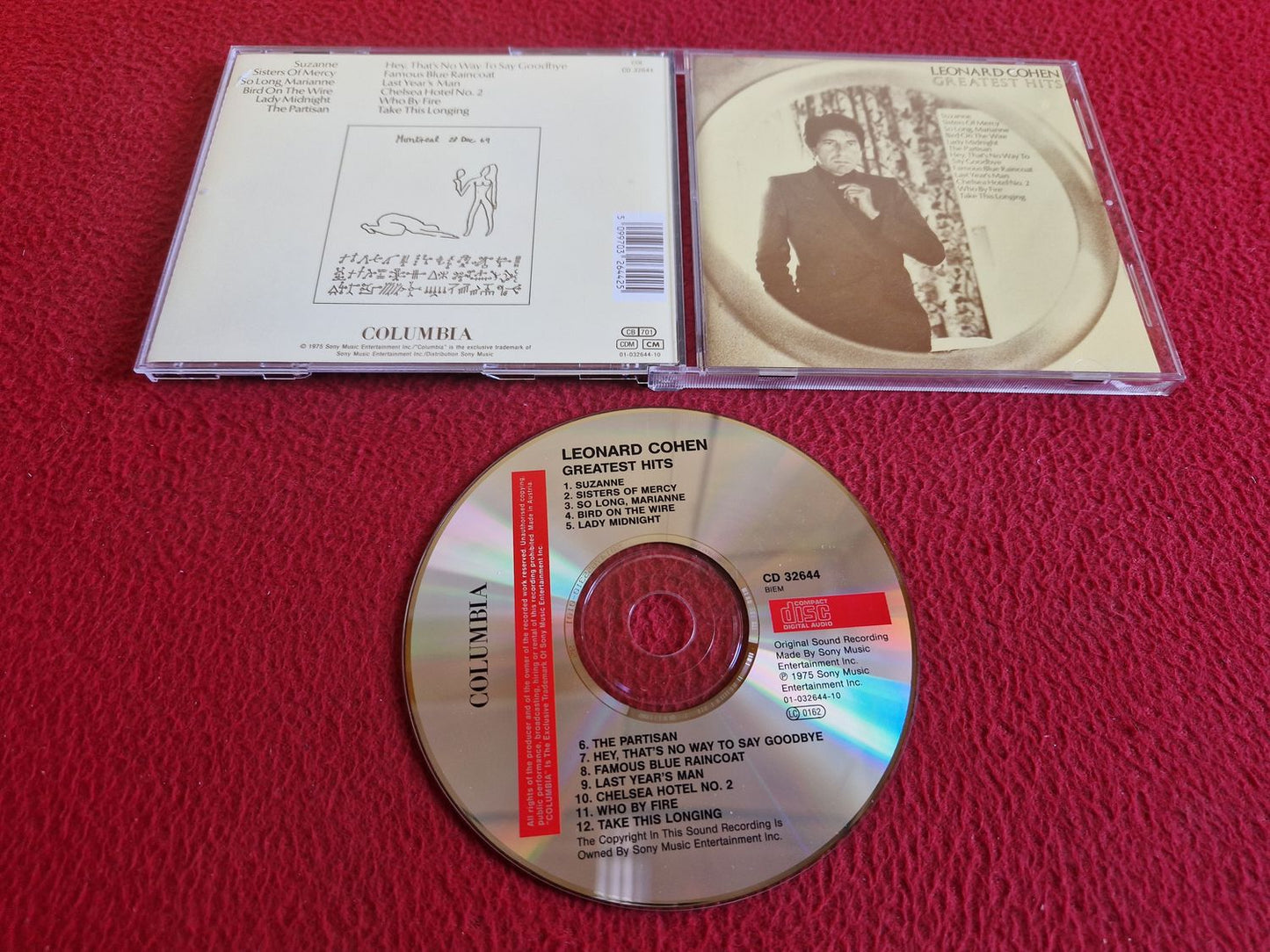 LEONARD COHEN GREATEST HITS CD