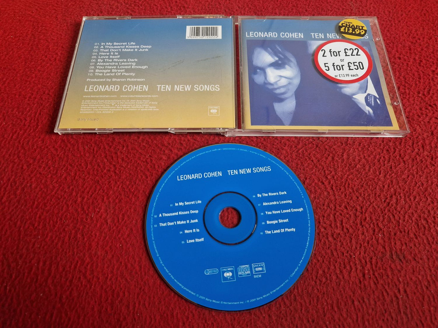 LEONARD COHEN TEN NEW SONGS CD