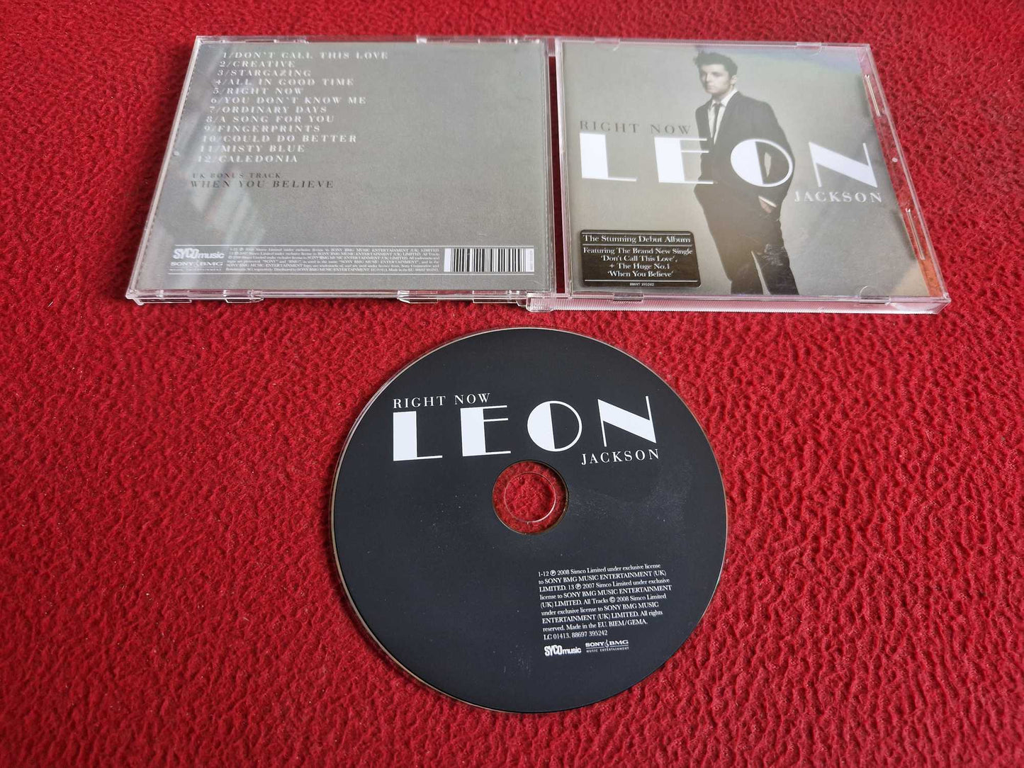 LEON JACKSON RIGHT NOW CD