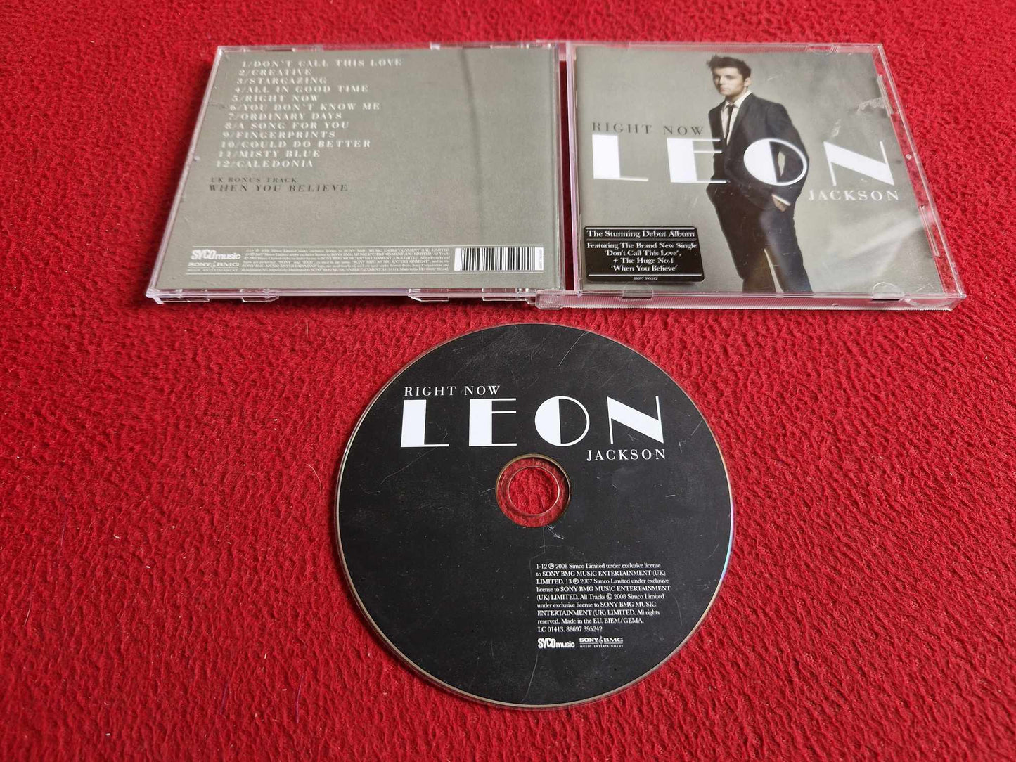 LEON JACKSON RIGHT NOW  CD