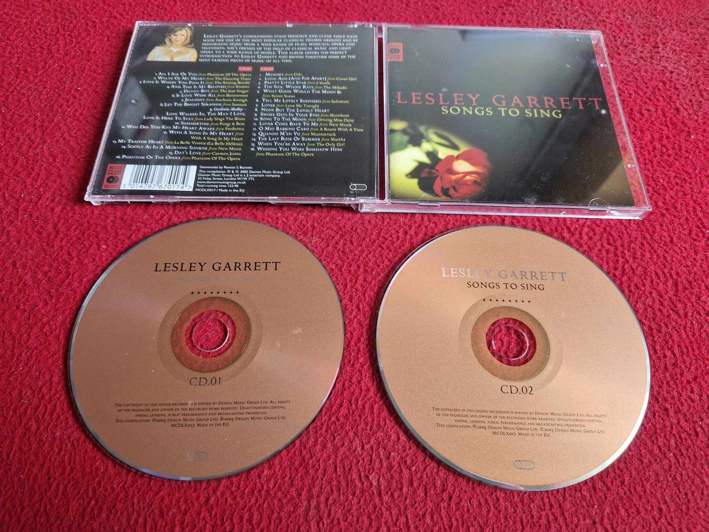 LESLEY GARRETT SONGS TO SING CD