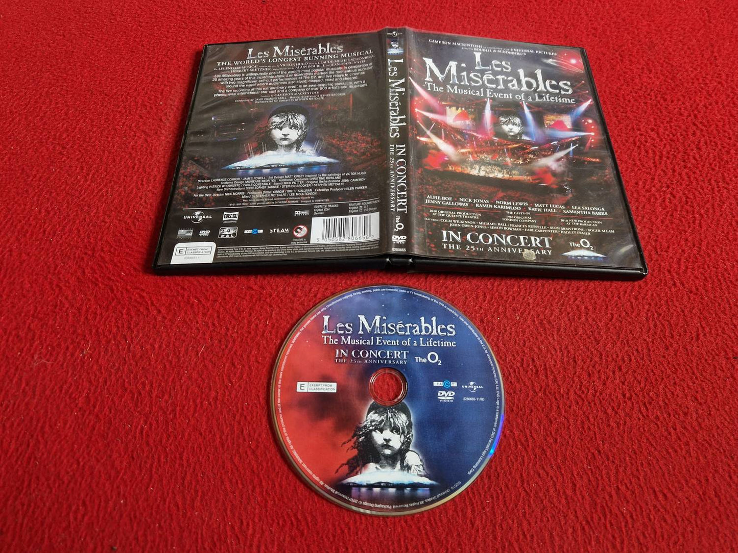 LES MISERABLES IN CONCERT THE 25TH ANNIVERSARY DVD