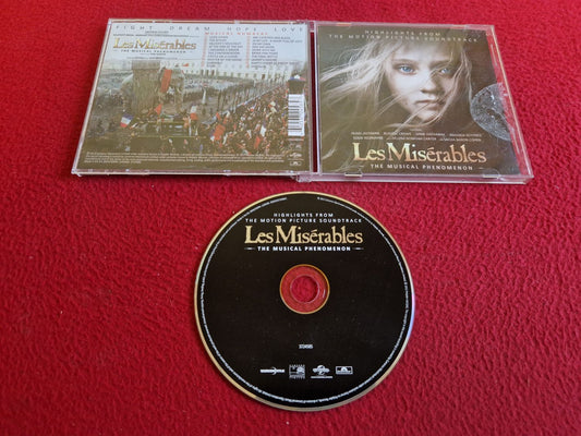 LES MISÉRABLES HIGHLIGHTS FROM THE MOTION PICTURE SOUNDTRACK CD