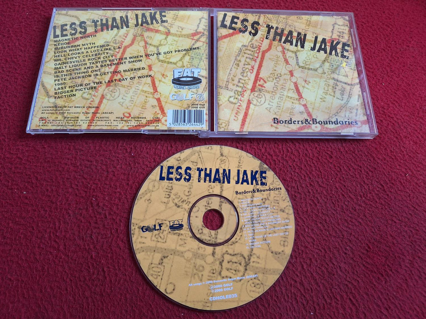 LESS THAN JAKE BORDERS & BOUNDARIES CD