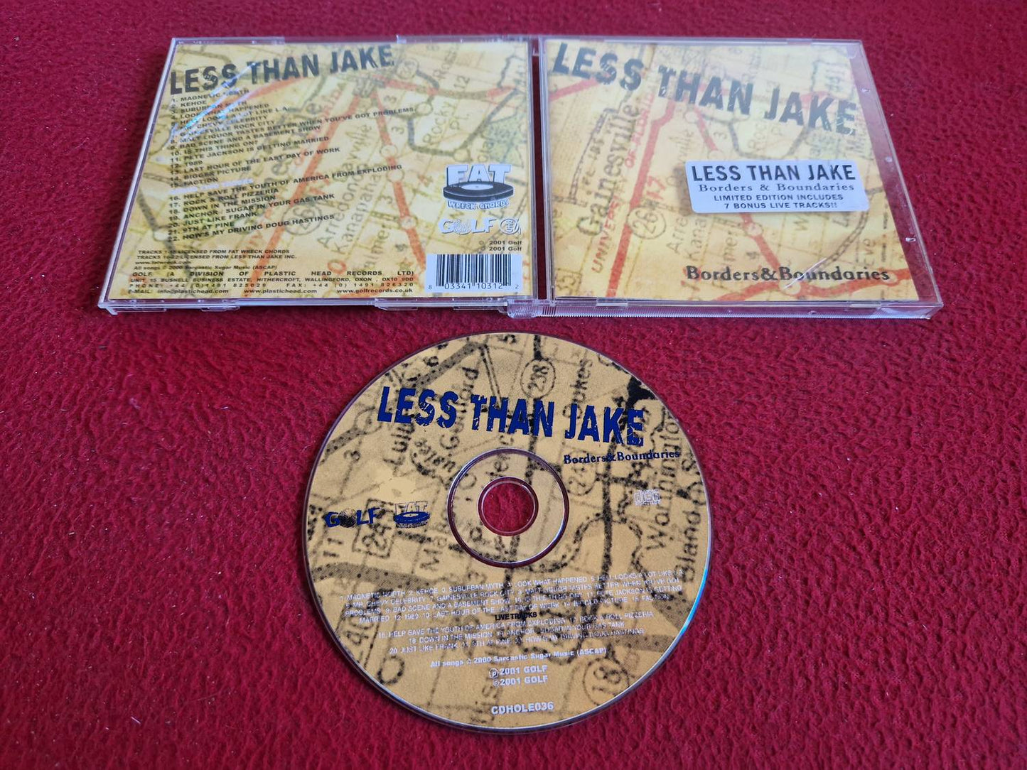 LESS THAN JAKE BORDERS & BOUNDARIES CD