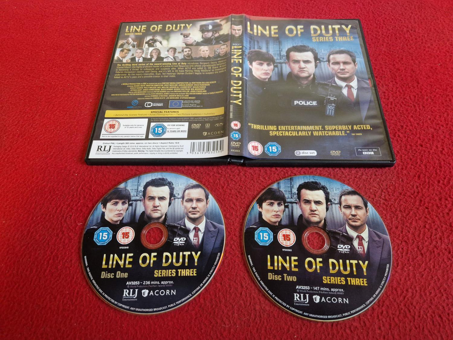 LINE OF DUTY SERIES 3 DVD