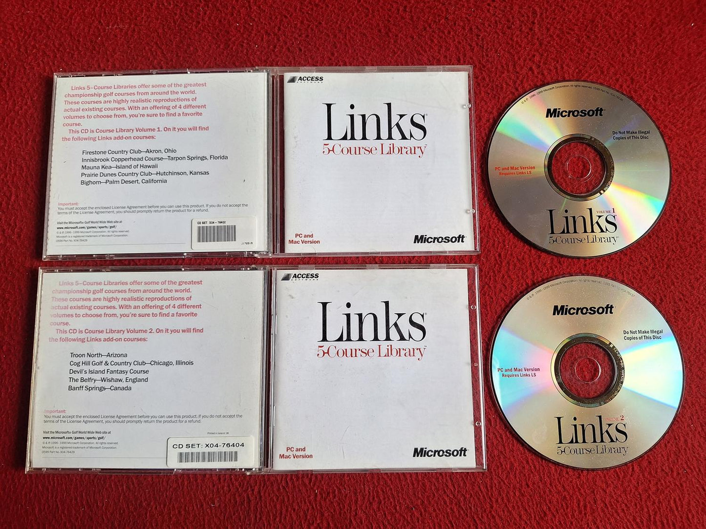 LINKS 5-COURSE LIBRARY - FIRESTONE COUNTRY CLUB mfl + TROON NORTH mfl till PC
