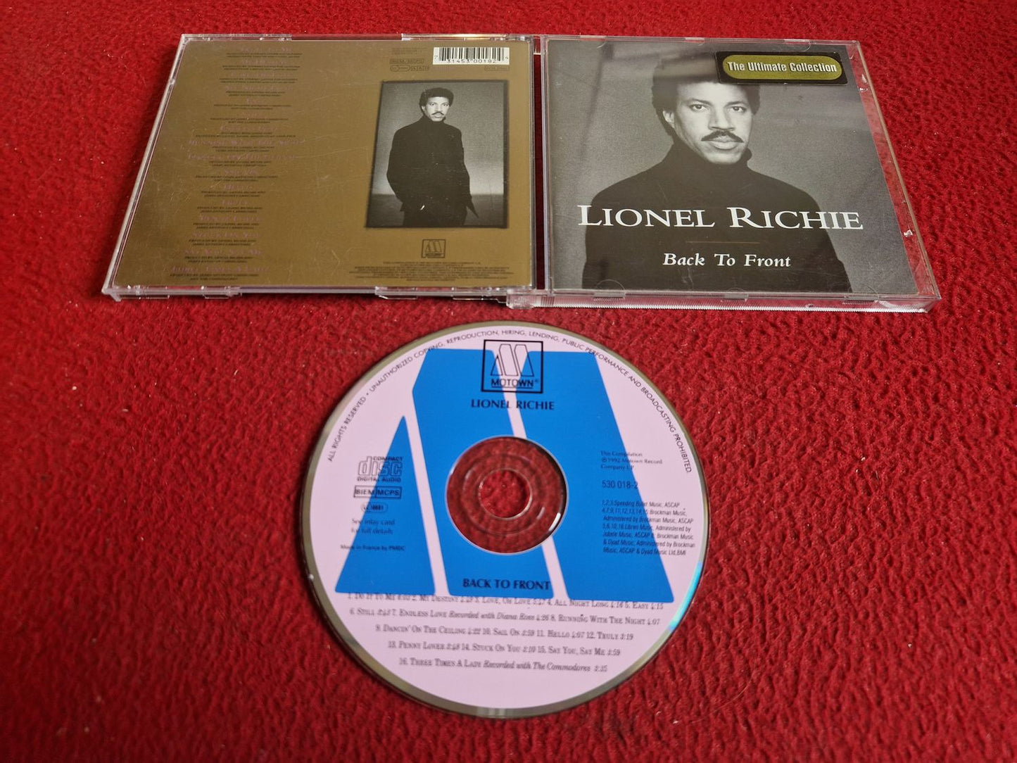 LIONEL RICHIE BACK TO FRONT CD