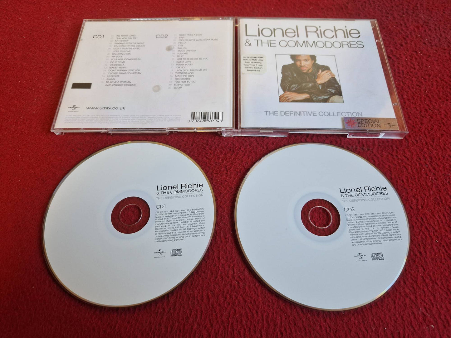 LIONEL RICHIE & THE COMMODORES THE DEFINITIVE COLLECTION CD