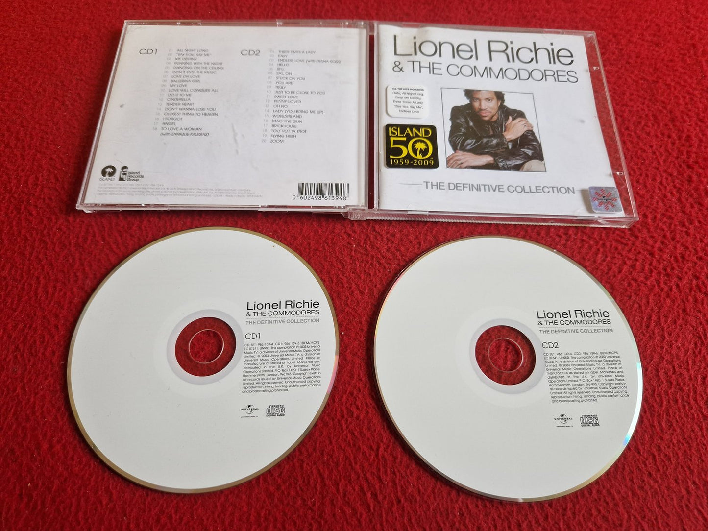 LIONEL RICHIE & THE COMMODORES THE DEFINITIVE COLLECTION CD