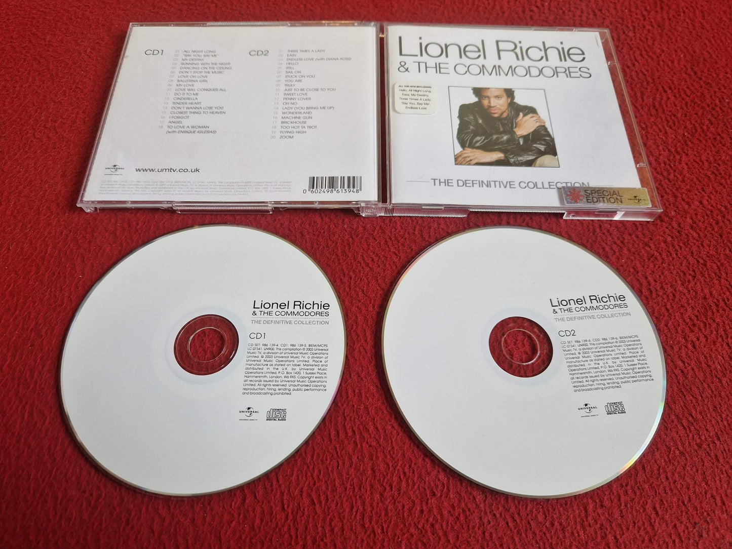 LIONEL RICHIE & THE COMMODORES THE DEFINITIVE COLLECTION CD