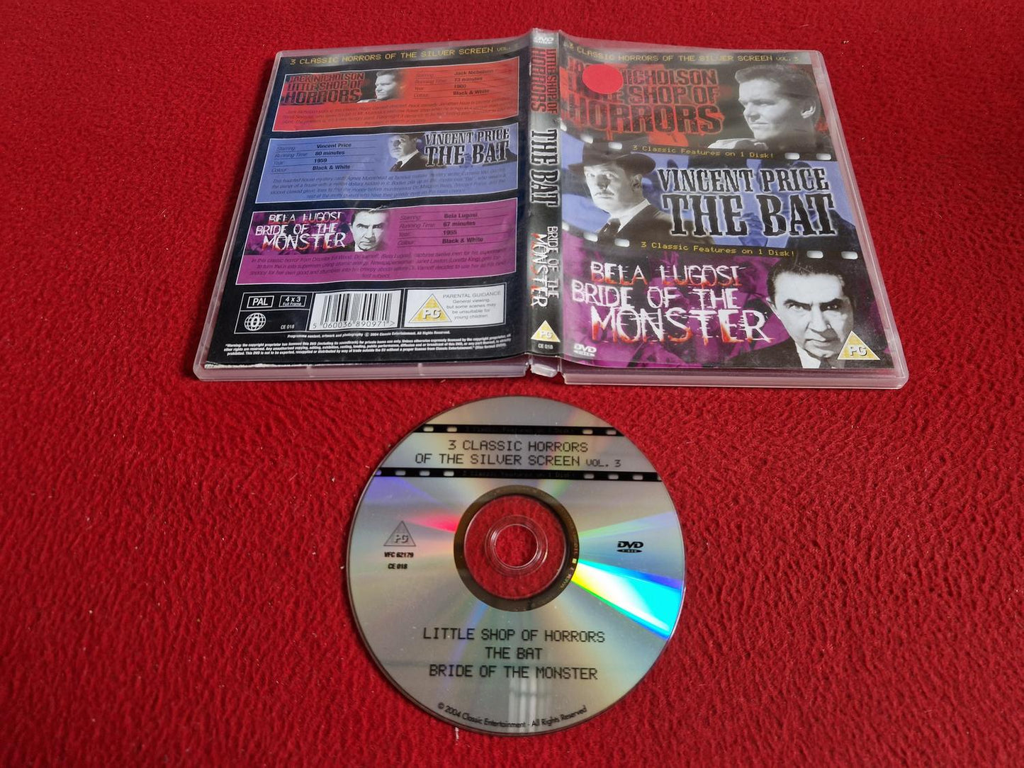 LITTLE SHOP OF HORRORS / THE BAT / BRIDE OF THE MONSTER DVD