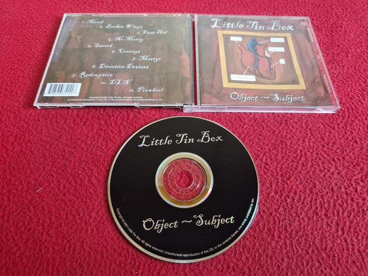 LITTLE TIN BOX OBJECT - SUBJECT CD