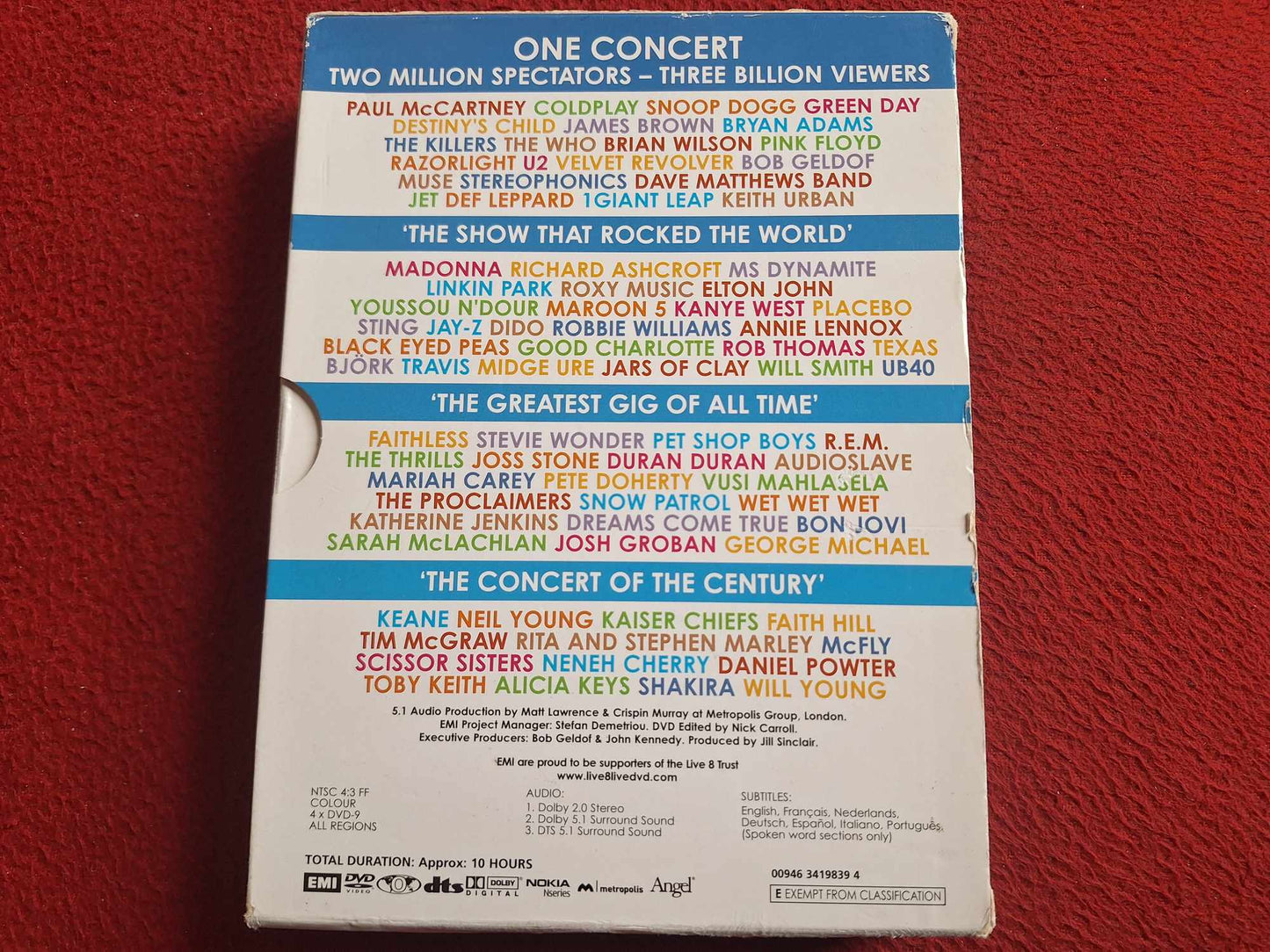LIVE 8 JULY 2ND 2005 [ FINA SKIVOR ] BOX DVD