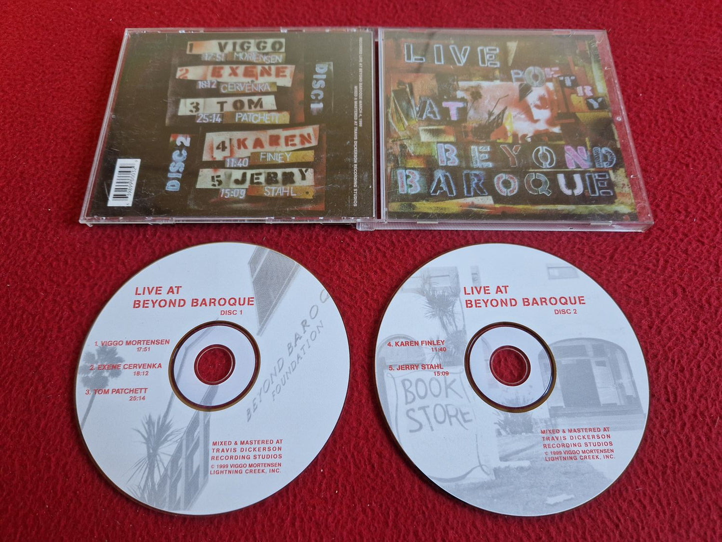 LIVE AT BEYOND BAROQUE - READINGS BY VIGGO MORTENSEN / EXENE CERVENKA mfl CD