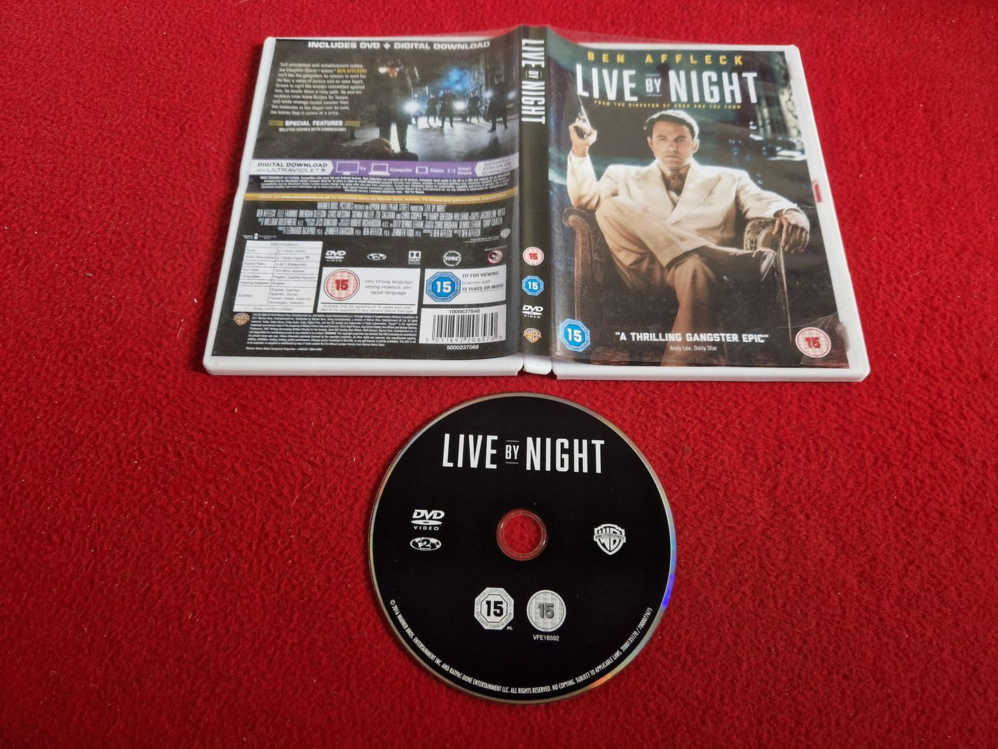 LIVE BY NIGHT DVD