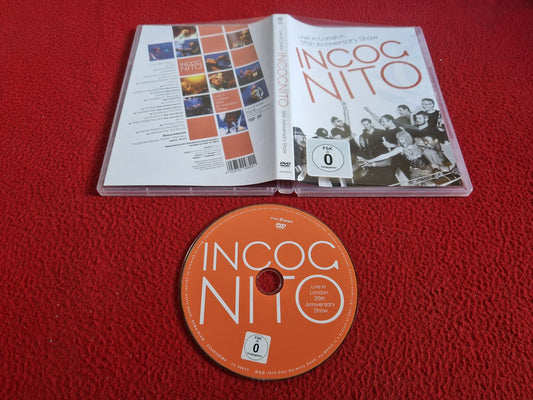 LIVE IN LONDON INCOGNITO 35TH ANNIVERSARY SHOW DVD