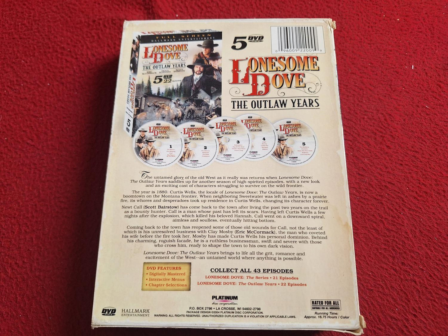 LONESOME DOVE THE OUTLAW YEARS [ REGION 1 ] BOX DVD
