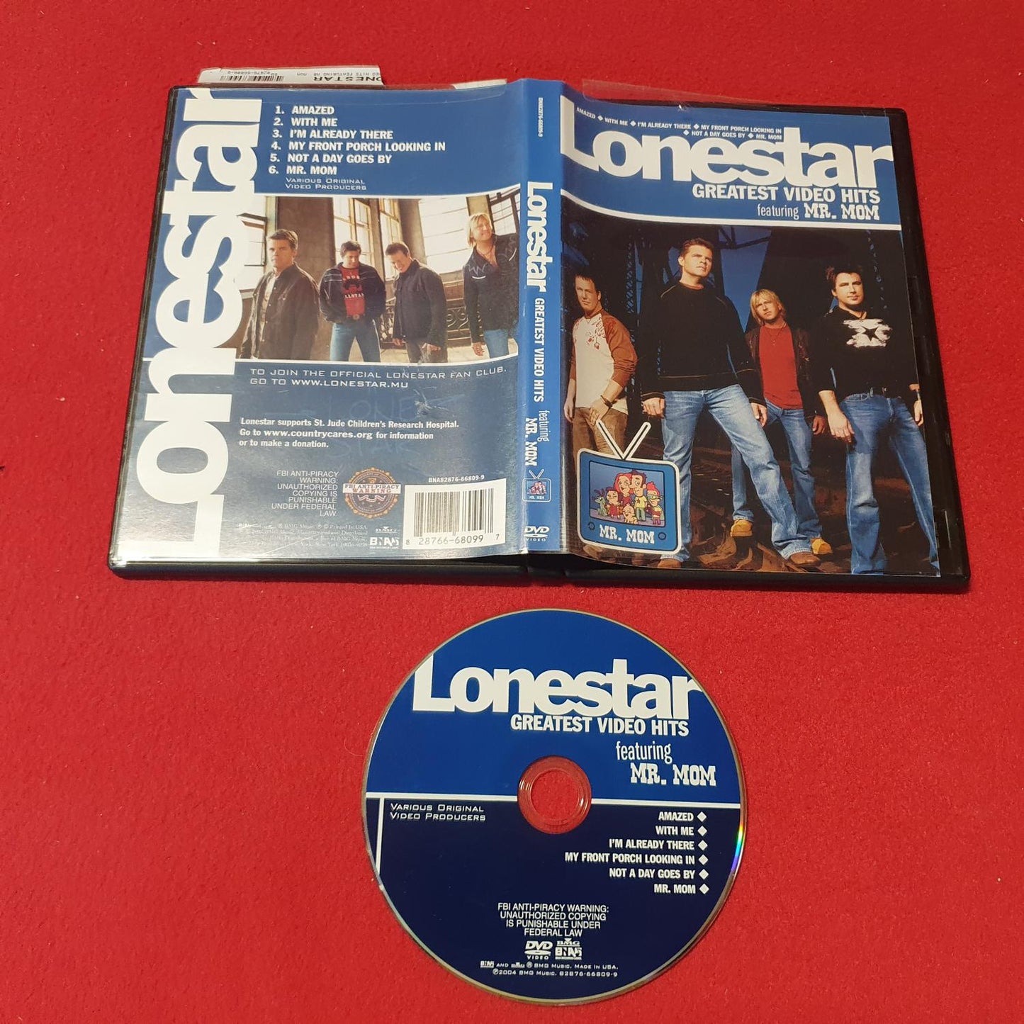 LONESTAR GREATEST VIDEO HITS FEAT MR MOM till DVD