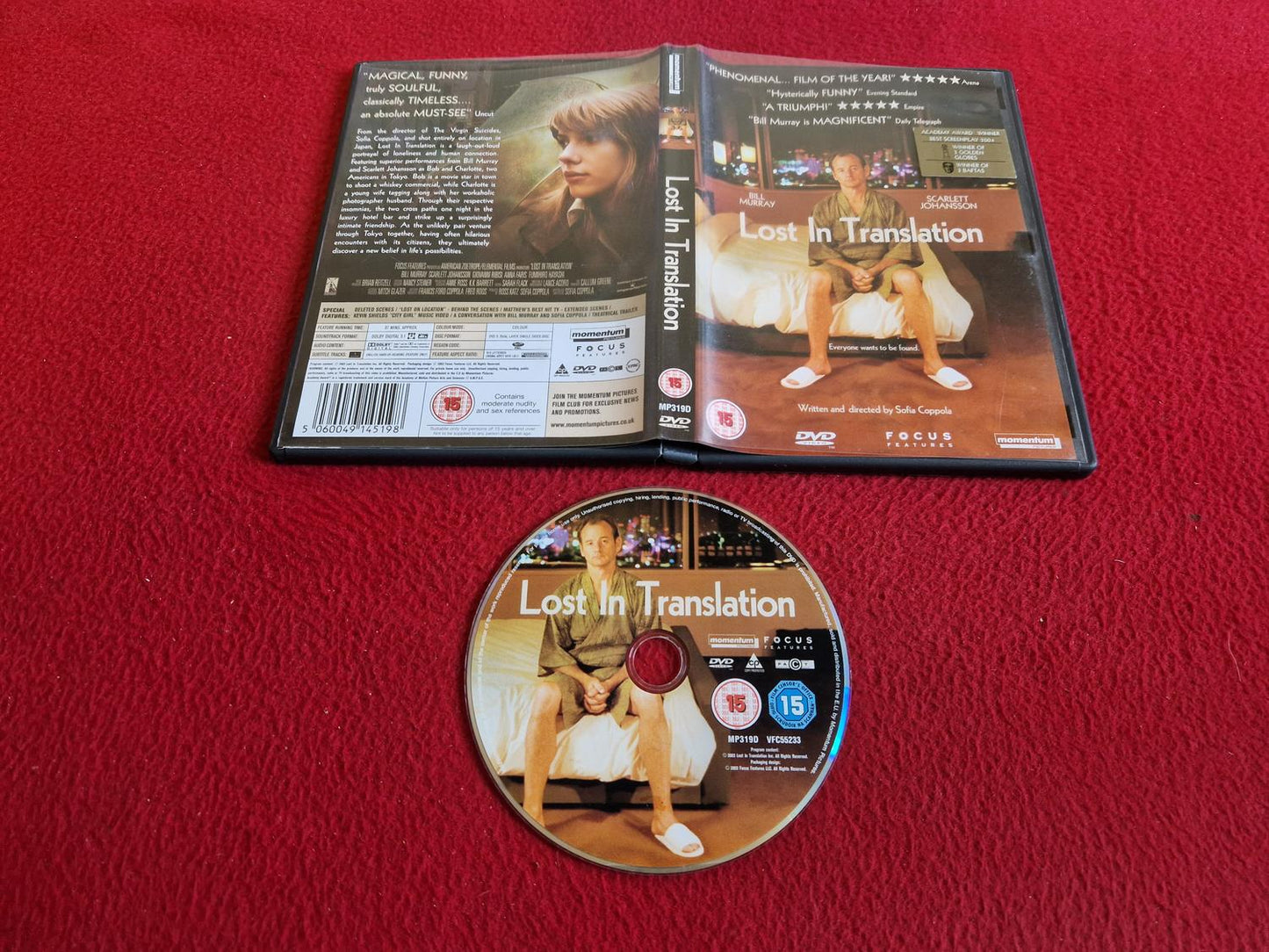 LOST IN TRANSLATION DVD