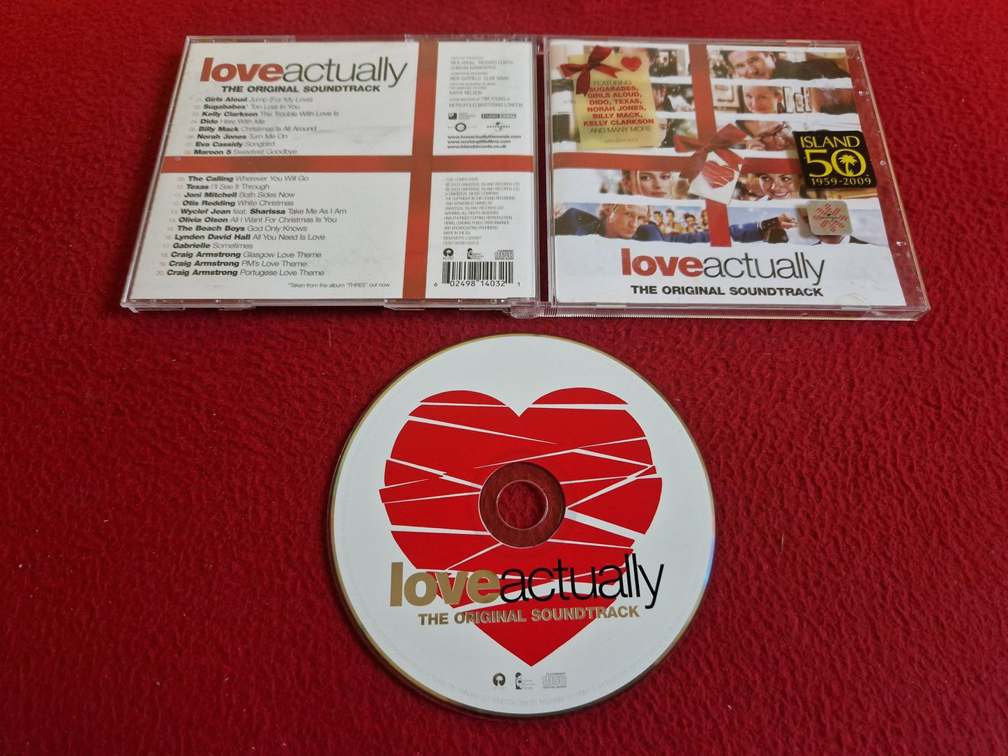 LOVE ACTUALLY THE ORIGINAL SOUNDTRACK CD