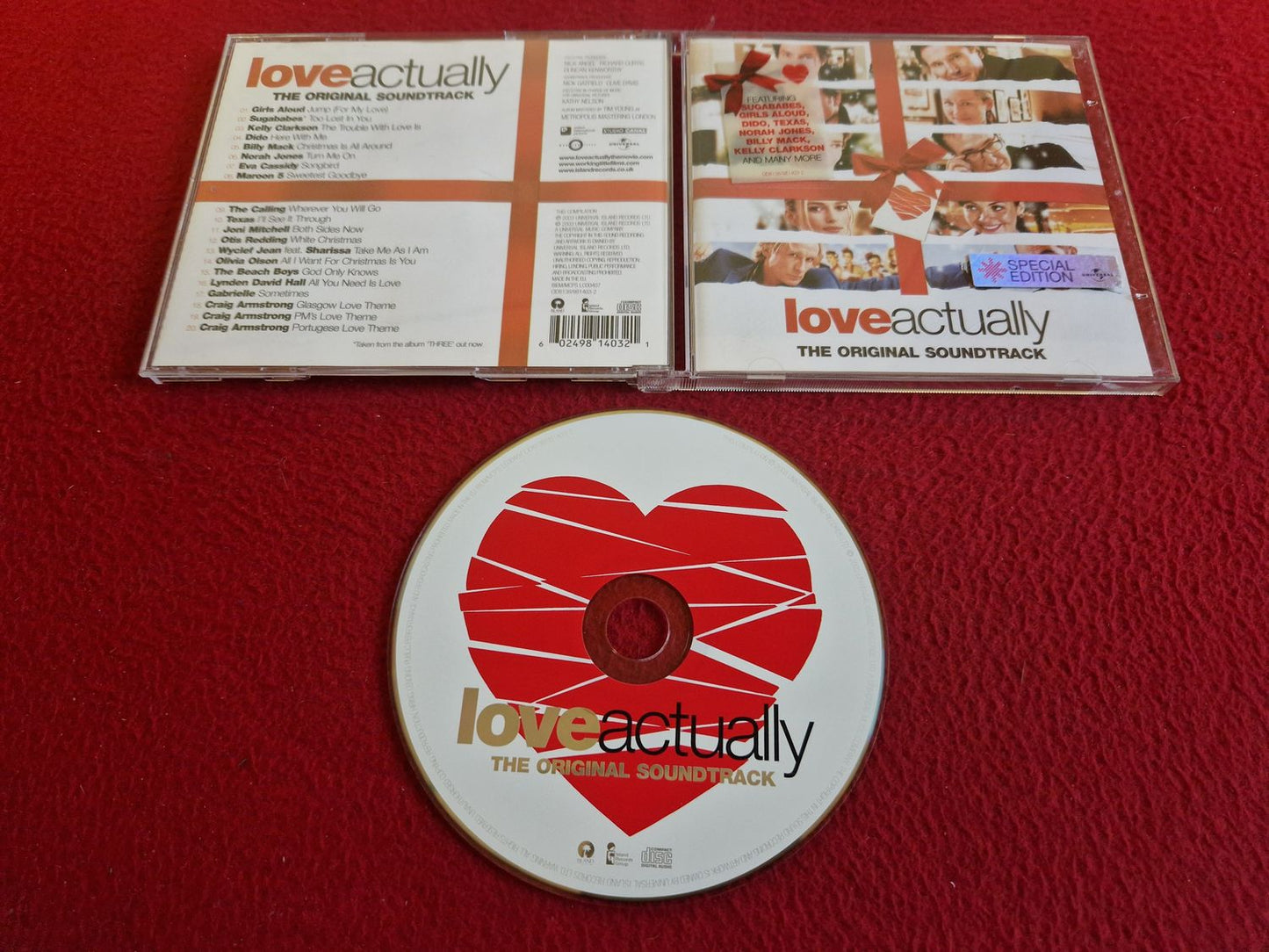 LOVE ACTUALLY THE ORIGINAL SOUNDTRACK SPECIAL EDITION CD