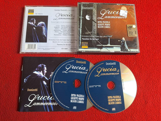 LUCIA DI LAMMERMOOR - DENIA MAZZOLA / GIUSEPPE MORINO / SILVANO CARROLI CD BOX