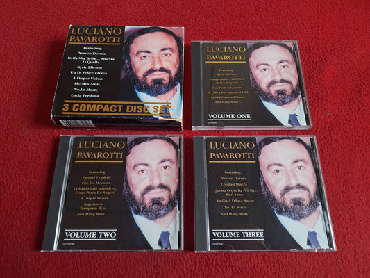 LUCIANO PAVAROTTI 3 COMPACT DISC SET CD BOX